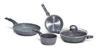 bialetti y0c6set005 madame petra induction 2 0 batterie 5 pieces composee poeles 20 casserole 16 poelon couvercle 24 a batterie de cuisine couvercle batterie