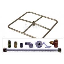 Spotix Square Hpc Match Lit Fire Pit Burner Kits Fire Pit Burner Kit Gas Fire Pits Outdoor Fire Pit