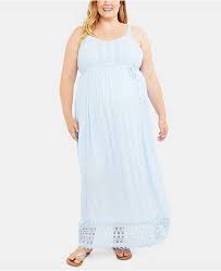 plus size crochet trim maxi dress