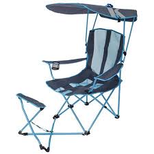 Like folding lawn chairs, they usually come in standard sizes; Walmart For Kelsyus Original Canopy Chair With Ottoman Foldable Chair For Camping Tailgates And Outdoor Events Blue Grey Accuweather Shop
