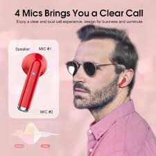 OYIB Wireless Earbuds, Mini Bluetooth 5.3 Headphones HiFi Stereo, Earphones  with ENC Noise Cancelling Mic, Touch Control, Type-C Charging, in Ear  Wireless Headphones Deep Red: Amazon.co.uk: Electronics & Photo