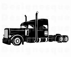 Free Free 108 Semi Truck Silhouette Svg SVG PNG EPS DXF File