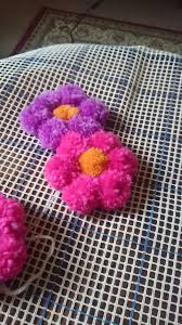 Pom Pom Rug Wool The Start Pom Pom Ru Diy Pom Pom Rug Pom Pom Crafts Pom Pom Rug