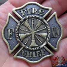 Fire Chief Firefighter Challenge Coin Only At Fire And Axes Firefighter Challenge Coins Challenge Coins Police Challenge Coins