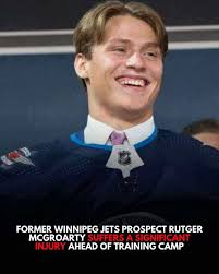 Rutger McGroarty is out indefinitely with an upper-body injury, Kyle Dubas  announced.