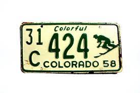 Pin On Vintage Colorado License Plates