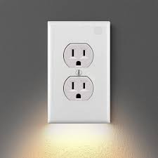 Outlet Wall Plate With Led Night Lights No Batteries Or Wires Ul Fcc Csa Certified In 2020 Led Night Light Plates On Wall Night Light