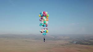 How big of a helium balloon do you need to lift 5 pounds? Man Strapped To 100 Helium Balloons Flies 8 000 Feet Up In The Air In South Africa Youtube