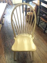 High Back Windsor Side Chair Great For Tall Folks Very Comfortable As It Cradles Your Back Shown Here Painted Sandsto Farm Table Chair Wood Dining Chairs