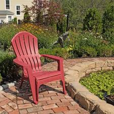 Unbranded Realcomfort Chili Patio Adirondack Chair 8371 95 4300 The Home Depot In 2020 Resin Adirondack Chairs Adirondack Chairs Patio Adirondack Chair