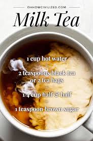 Creamy Milk Tea Tea Recipes Recipes Healthy Drinks