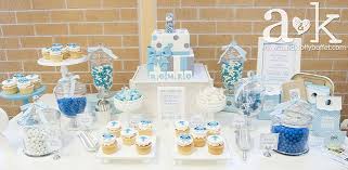 Basic table setting instructions lay the placemat on the table. Blue And White Baptism Party Ideas Photo 2 Of 17 Baptism Party Boy Baby Boy Baptism Baptism Party