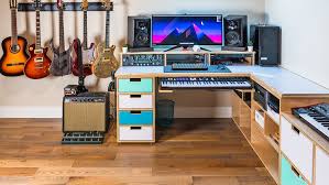 The ikea hacked slim storage worke. Building The Ultimate Music Studio Gaming Desk Setup Crafted Workshop