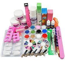 Birthday Gift 24 In 1 Combo Set Professional Diy Nail Art Decorations Kit Brush Buffer Acrylic Glitter Powder Nail Art Tool Kit Girls Nail Designs Nail Art Kit