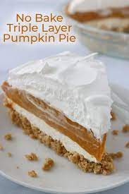 So Easy No Bake Pumpkin Pie Recipe Pumpkin Cream Pie Pumpkin Pie Recipe Easy Easy Pumpkin Pie