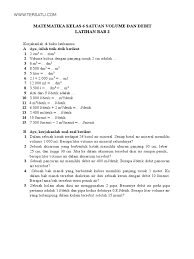 Hari ini kakak mau bahas soal yang dikirim oleh dik adel dari jogja. Contoh Latihan Soal Soal Matematika Tentang Satuan Volume