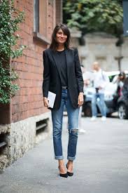 Black Blazer And Jeans Woman Black Blazers For Women 2019 French Street Fashion Milan Street Style Street Style Looks