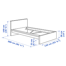 Bett ikea weiß askvoll bettgestell mit kopfteil und aufb. Malm Sangstomme Hog Vit 120x200 Cm Ikea