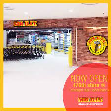 The first store was opened in jalan tuanku adbul rahman, kuala lumpur, malaysia in july 2005. Mr Diy Mr Diy 476 Store Now Open Paradigm Mall Johor Facebook