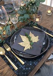 idee deco diy facile pour table de fete originale et tendance creez des sets de tabl deco table noel doree decoration table de noel decoration de table doree