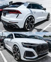 Audi Q8 On Instagram White Luxury Tank Rsq8 Our Pages Fourrings Nation Sports Cars Luxury Luxury Cars Audi Dream Cars