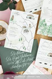 Woodside California Wedding Map For July Wedding In The Redwoods Watercolor Wedd Watercolor Wedding Map California Wedding Invitations Wedding Invitations Diy