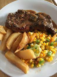 Rib Eye Steak With Mushroom Sauce Food Halal Recipes Steak