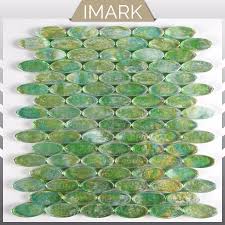 While modern spaces often cry out for a splash of colour. China Green Oval Glass Mosaic For Kitchen Backsplash Tile Mosaics China Building Material Glass Mosaic