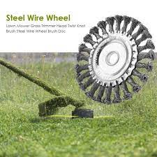 Maybe you would like to learn more about one of these? Lawn Mower Brush Disc Grass Trimmer Head Twist Knot Brush Steel Wire Wheel Rounded Edge Weed Trimmer Edge Head Power Lawn Mower Tool Parts Aliexpress