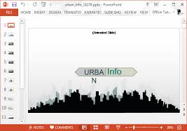 Building powerpoint is suitable also for real estate presentations but. Animated City Silhouette Powerpoint Template Slidehunter Com