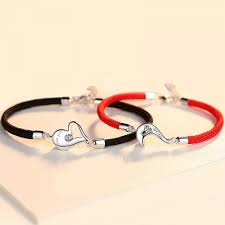 I love you more i love you most bracelets set of 2 these cute bracelet are a perfect way to showcase your love or friendship. Love You Matching Heart Bracelets For Couples In Silver And Rope