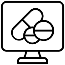 Online Pharmacy Icon of Line style - Available in SVG, PNG, EPS, AI & Icon fonts