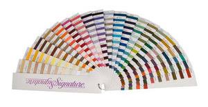 a e signature sigccfan204 fan deck color chart card of 204 real colors of cotton quilting thread solids and variegated