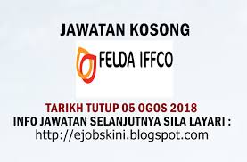 Job vacancies, job vacancy, jobs malaysia, kerja kosong, jawatan kosong, peluang pekerjaan, iklan jawatan kosong, panduan temuduga. Jawatan Kosong Felda Iffco Sdn Bhd 05 Ogos 2018