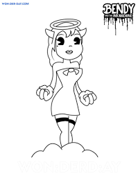 All black and white pictures can be printed online or downloaded to a computer. Bendy And The Ink Machine Coloring Pages Wonder Day Com