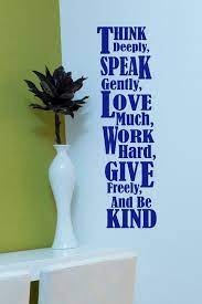 Inspirational Decals Wall Decal Quote Think By Householdwords Inspirational Wall Quotes Vinyl Wall Quotes Classroom Quotes