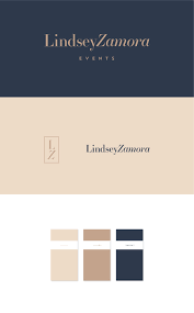 Lindsey Zamora Is An Event Planner Who Needed A Brand Identity To Take Her Business To The Next Level Business Colors Modern Color Palette Brand Color Palette