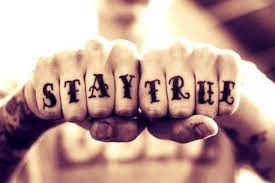 Stay True Stay True Tattoo Neck Tattoo For Guys Knuckle Tattoos