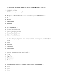 Jerricko jean ananta tarigan (200402182). Contoh Soal Untuk Pelajaran Elektronika