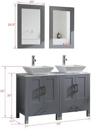 We did not find results for: Buy 48 Double Sink Bathroom Vanity Cabinet Combo Glass Marble Top Grey Paint Wood W Faucet Mirror Drain Set Solid Wood Marble Top Online In Turkey B07t35vx17