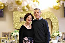 Ideas for a fun family oriented 50th wedding anniversary party in the fall. 50th Wedding Anniversary Party Ideas Dimples And Tangles