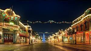 Streets Holiday Light Night Lights Wallpaper Garland Street Tree City Wallpapers Christmas Scenery Christmas Lights Wallpaper Christmas Lights Background