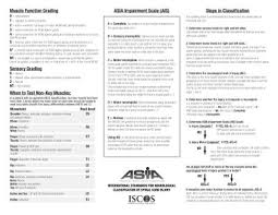 American Spinal Cord Injury Association Asia Impairment