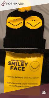 Urban Outfitters Smiley Face Beanie Beanie Urban Outfitters Accessories Urban Outfitters