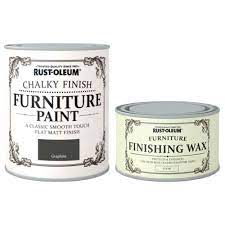 However, these tips for how to seal chalk paint can also go along with sealing milk paint, too. Rust Oleum Chalk Graphite Matt Finish Furniture Paint 750ml Plus Furniture Wax Buy Online In Indonesia At Desertcart Id Productid 62174368