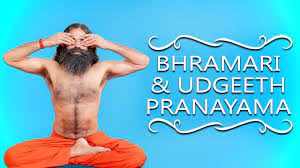 In his morning yoga slot on aastha tv, he makes people practise 7 breathing exercises (pranayam); Bhramari Udgeeth Pranayama Swami Ramdev Youtube