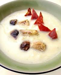 Veloute Celeri Rave Chou Fleur Cepes Chips De Jambon Cru Alimentation Celerie Rave Chou Fleur