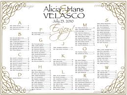 033 Wedding Seating Chart Poster Templates Template Ideas Wp
