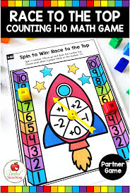 Counting 1 10 Spinner Games Part 2 United Teaching Kindergarten Math Games Kindergarten Subtraction Activities Subtraction Games Kindergarten