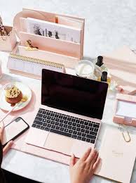 Rose Gold Office Decor From Amazon Diy Darlin In 2020 Gold Office Decor Work Desk Decor Gold Office